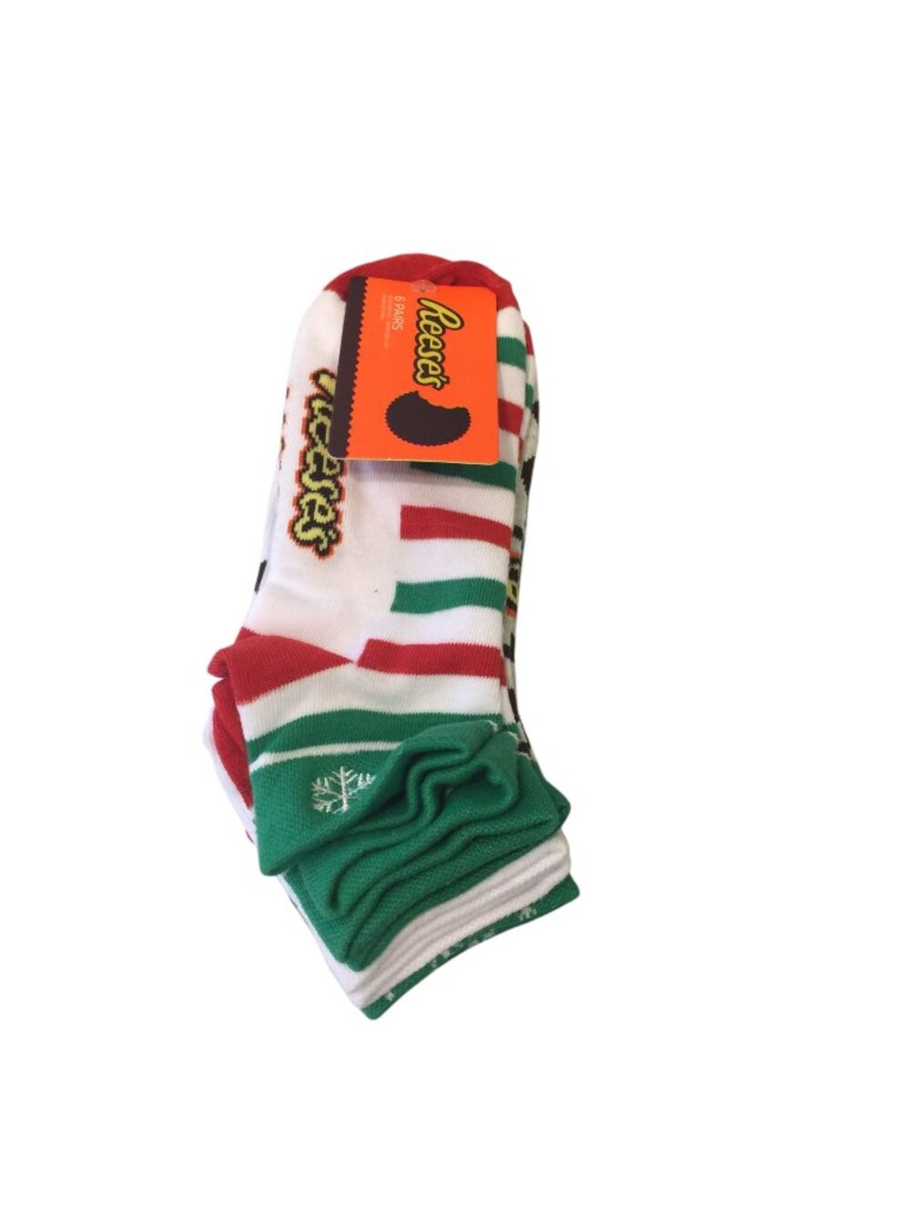 Hershey REESE'S Low Cut Holiday Ladies Socks Size 9-11 Set of 6